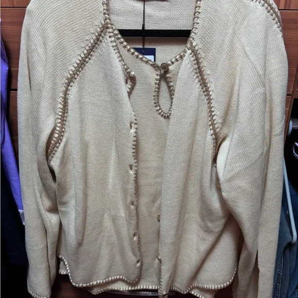 Smash + Tess Tan Cardigan Sweater set - Picture 3 of 3